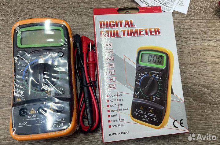 Мультиметр цифровой DT-830L оптом