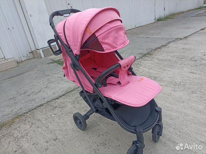 Коляска Babalo Yoya Plus 4 розовая черная рама б/у