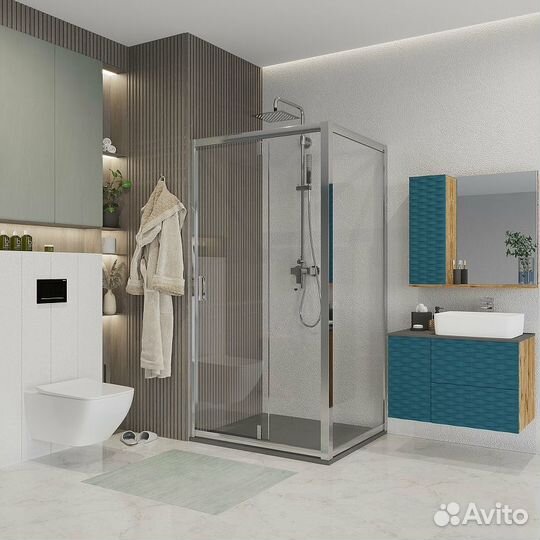 Душ. уголок Niagara 100x80 Хром ng-63-10a-a80