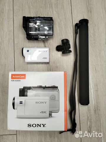 Экшн камера sony fdr x3000 4K купить в Москве | Электроника | Авито