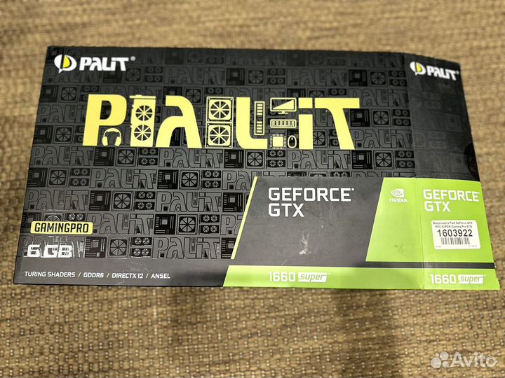 Видеокарта Palit GeForce GTX 1660 6GB