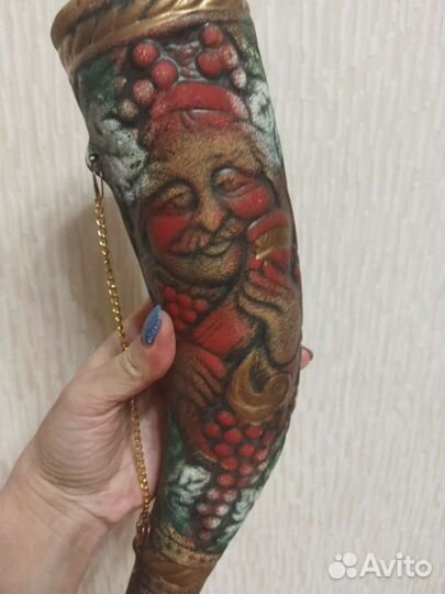 Сувенир из Грузии-Рог из глины