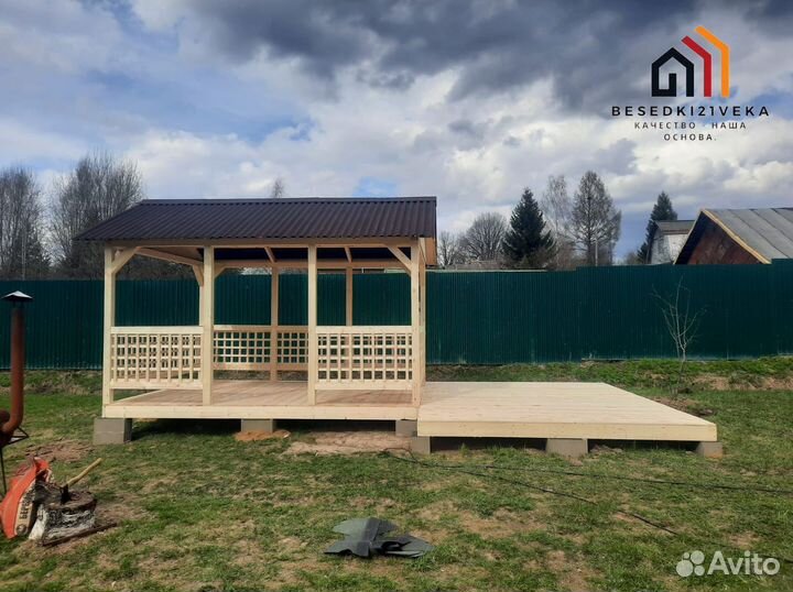 Беседка открытая 3х4