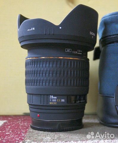 Sigma 28mm 1:1.8D EX DG macro для sony