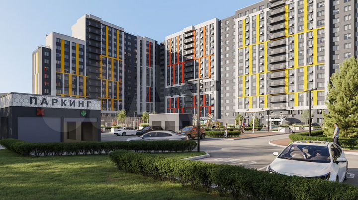 2-к. квартира, 76,6 м², 12/16 эт.