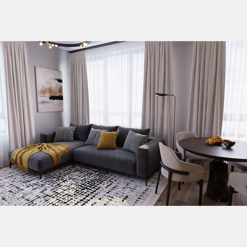 2-к. квартира, 54,5 м², 2/25 эт.