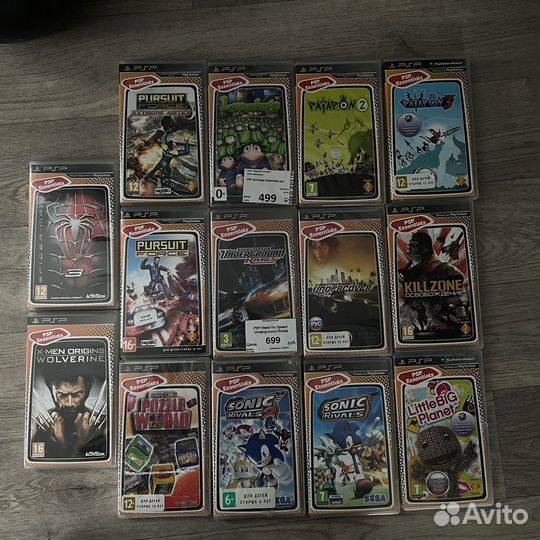 14 игр для Psp цена за все