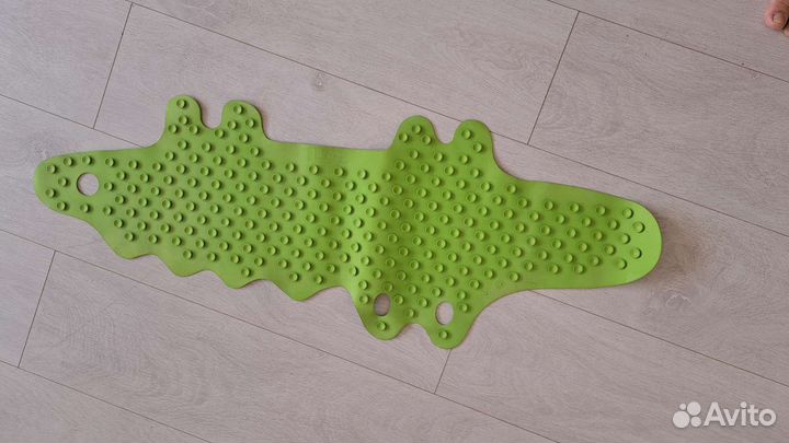 Коврик икеа патруль 33x90 см крокодил зеленый