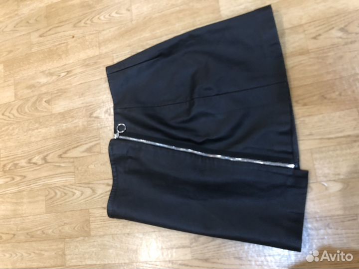 Юбка кожанная zara
