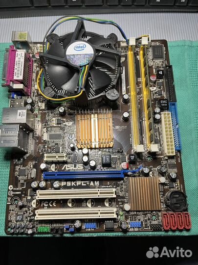Материнская плата lga 775 /dd2 3гб /Celeron D 347