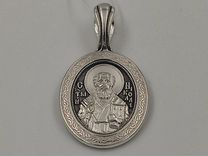 Нательная православная икона из серебра, 045