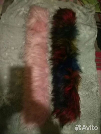 Меховая опушка для капюшона новая