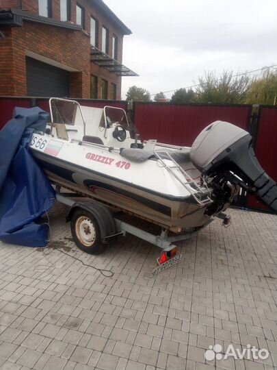 Продаю катер Grizzly 470 suzuki 60