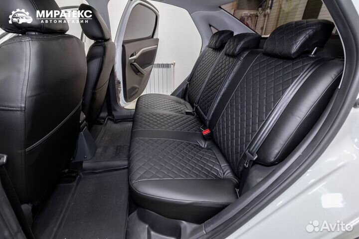 Авточехлы Лада Веста / Экокожа Ромб