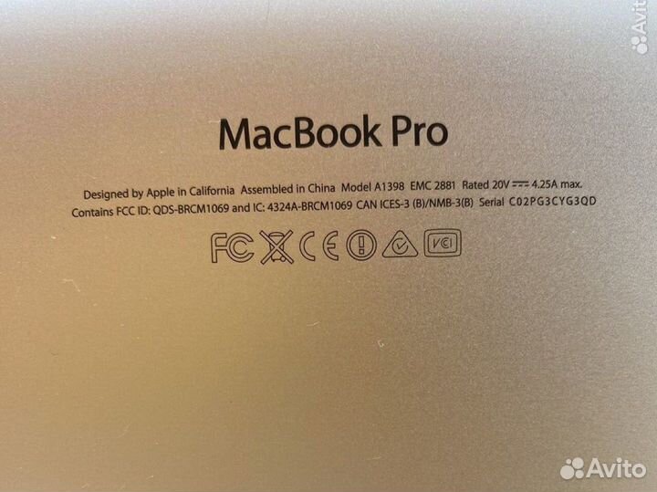MacBook Pro 15 mid 2014 i7/ 16 GB/ 512 gb