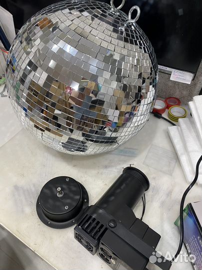 Диско Шар зеркальный 20-50см Диско Бол 90х