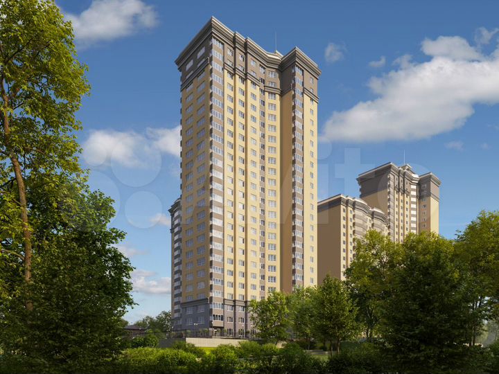 2-к. квартира, 54,2 м², 6/25 эт.