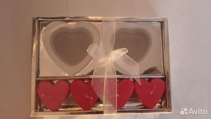 Свечи и подсвечники Сердечки