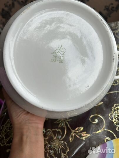 Фарфоровая супница СССР