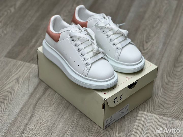 Кроссовки Alexander McQueen White Pink (36-40)