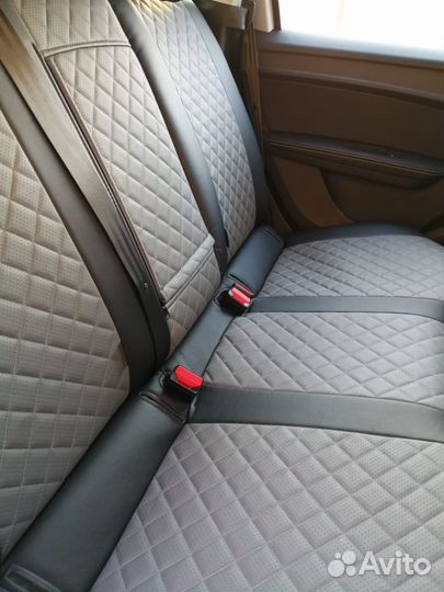 Чехлы Автопилот для Arkana Черн+Сер+Ромб