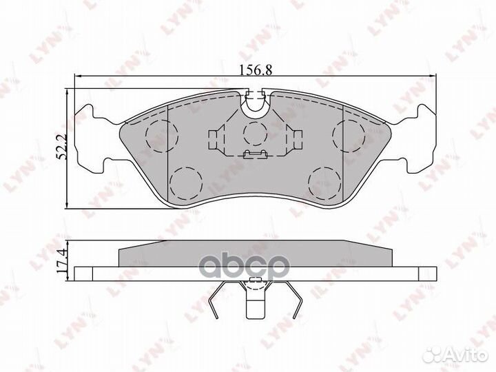 Колодки тормозные дисковые перед BD1402 LYN