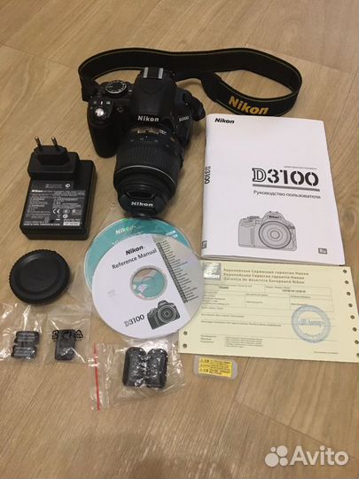 Зеркальный фотоаппарат nikon d3100 kit 18 55mm