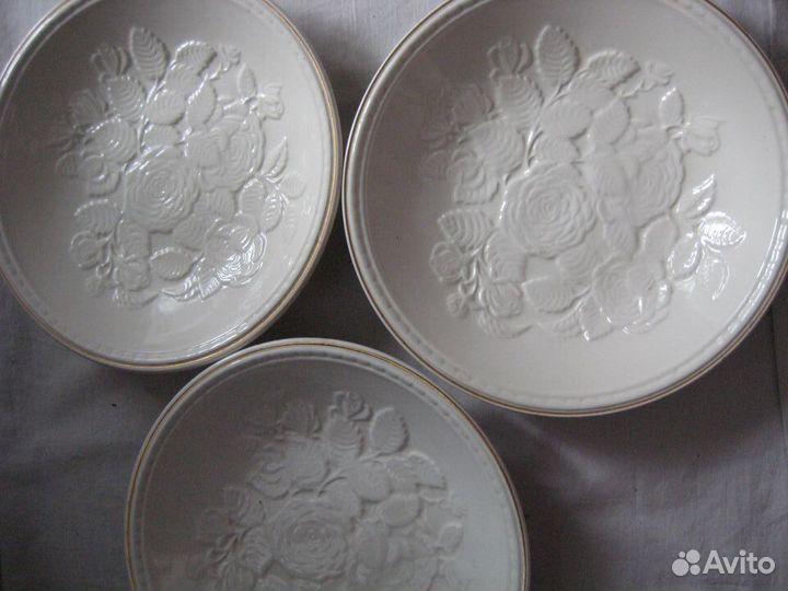 Тарелки из фарфора зик Конаково 2 штуки