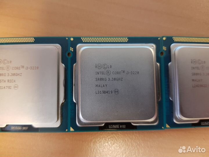 Процессор Intel Core i3-3220 LGA1155 3300Mhz. 3шт