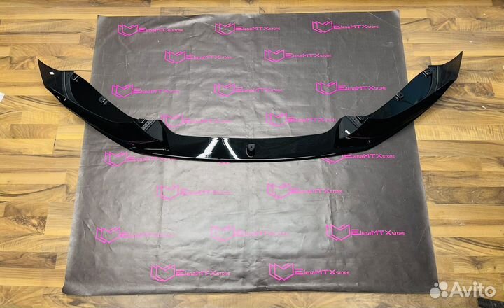 Сплиттер BMW F20 LCI MP черный глянец