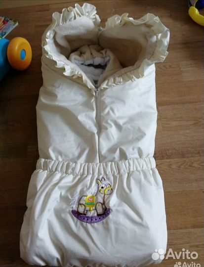 Зимний конверт на выписку