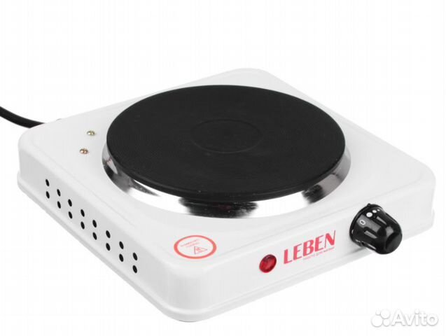 Плитка одноконфорочная leben 1000 Вт, диск d.15,5с