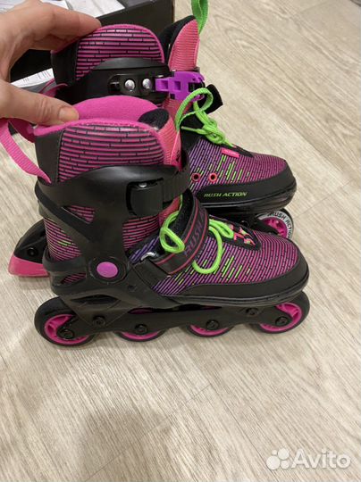 Ролики rush action раздвижные