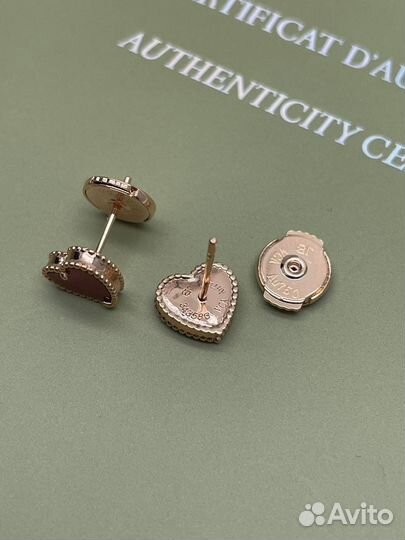 Van cleef серьги, подвеска, браслет сердце
