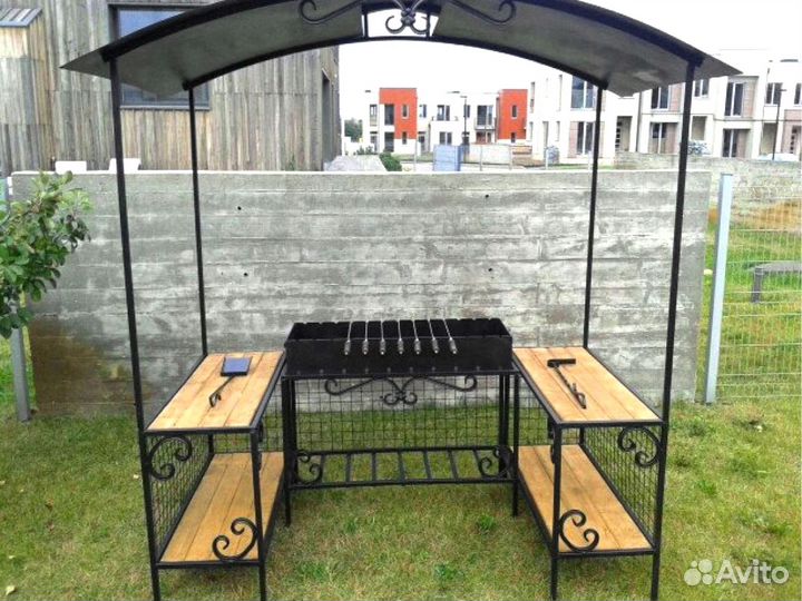 Мангал, мангал с коптильней, мангал с крышей