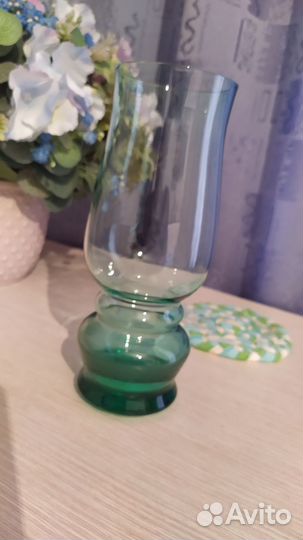 Ваза цветное стекло СССР