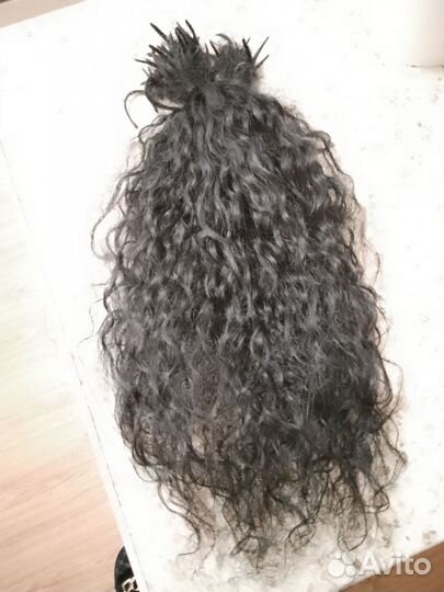 Волосы натуральные черные