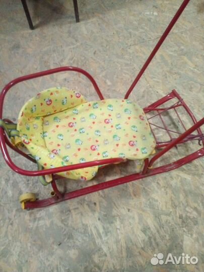 Детские санки коляска