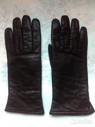 Женские кожаные перчатки (новые)
