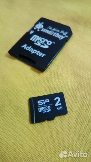 Карта памяти Micro SD 2gb с адаптером