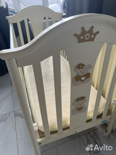 Кровать детская pali, комод, балдахин и белье pali