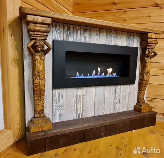 Камин угловой