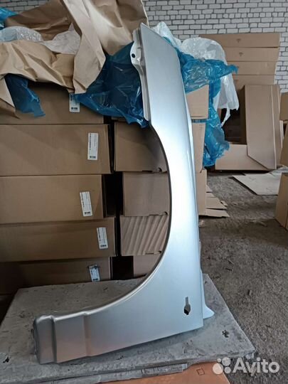 Крыло ваз 2110 левое серебристый снежная королева