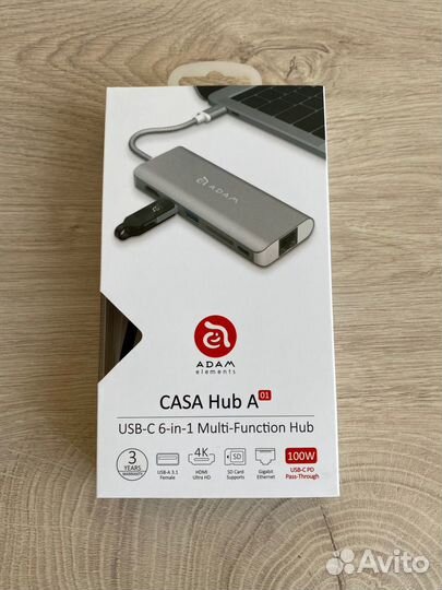 Адаптер Adam Elements Casa Hub A01 (USB-C) 4K