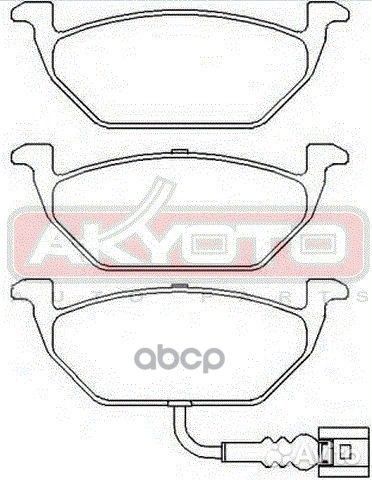 Колодки тормозные дисковые передние AKD-1325 AK