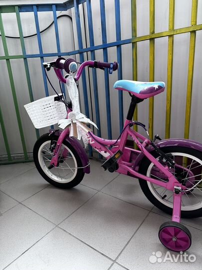 Детский велосипед 14 дюймов shtern для девочки