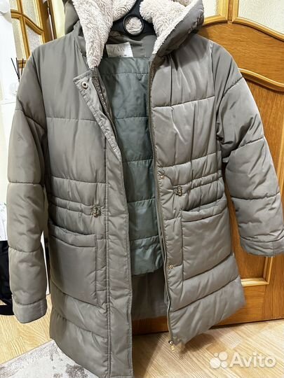 Зимняя куртка для девочки zara 152