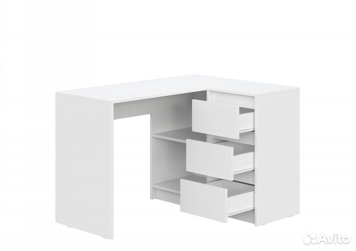 Стол угловой белый