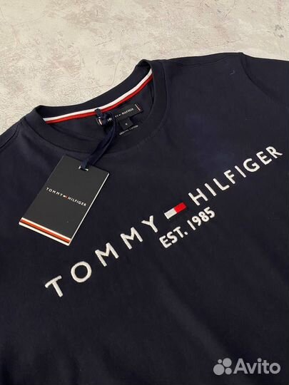 Футболка Tommy Hilfiger 1985 синяя люкс