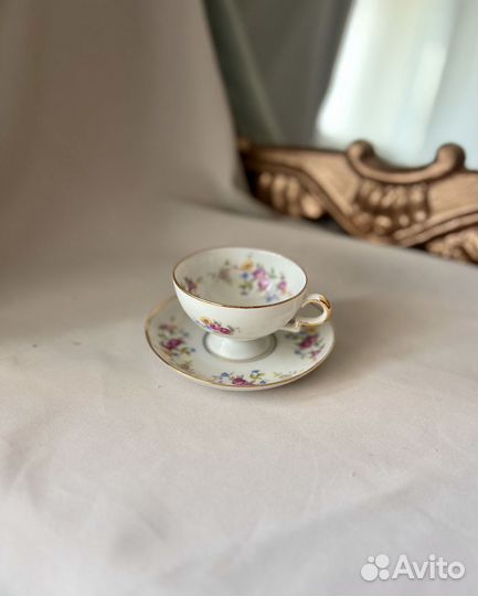 Кофейная пара мокко фарфор винтаж Германия